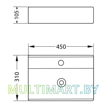 Умывальник Lauter 21887B (клапан 21190B + сифон 21635B, черный матовый) картинка 5